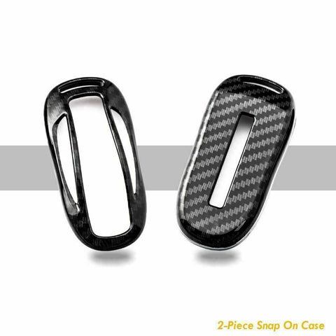 Carbon Fiber Pattern Key Fob Cover Keyless Remote Key Hard Shell Case for Tesla Model X