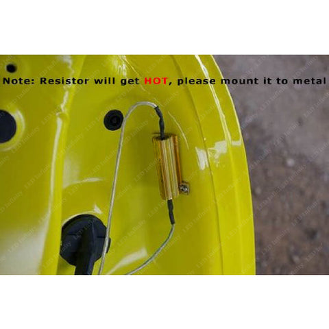 2pcs H13 9008 LED Load Resistor Kit HID Relay Harness Decoder CAN-bus Anti Flicker Hyper Flash Wiring Canceler