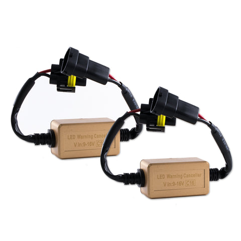 New H4 9003 HID LED Canbus Decoder Adapter Anti-Flicker Flash Error Warning Canceler