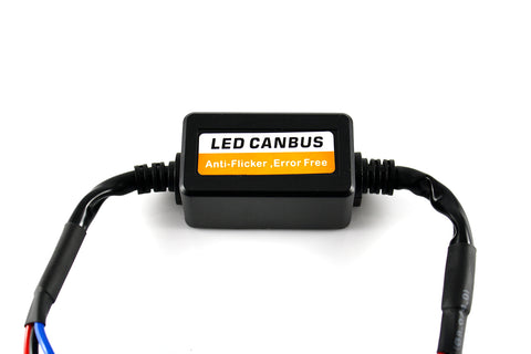 LED Canbus Error Free Decoder Adapter Anti Flicker Flash Computer Warning Error Canceler For LED Headlights, Fog lights, DRL Bulbs H1 H3 H8 H9 H11 H4 9003 H13 H7 9008 9005 9006 9004 9007
