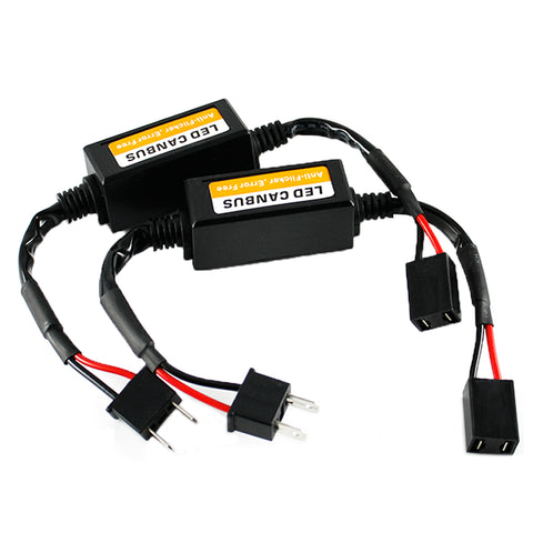 LED Canbus Error Free Decoder Adapter Anti Flicker Flash Computer Warning Error Canceler For LED Headlights, Fog lights, DRL Bulbs H1 H3 H8 H9 H11 H4 9003 H13 H7 9008 9005 9006 9004 9007