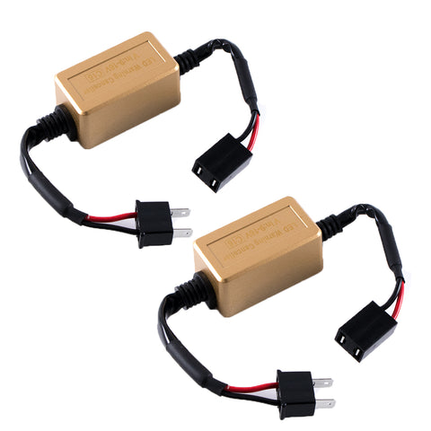 New H7 LED Headlight Kit Canbus Decoder Adapter Anti-Flicker Flash Error Cancellers Error Free Resistor For LED Headlights, Fog lights, DRL Bulbs