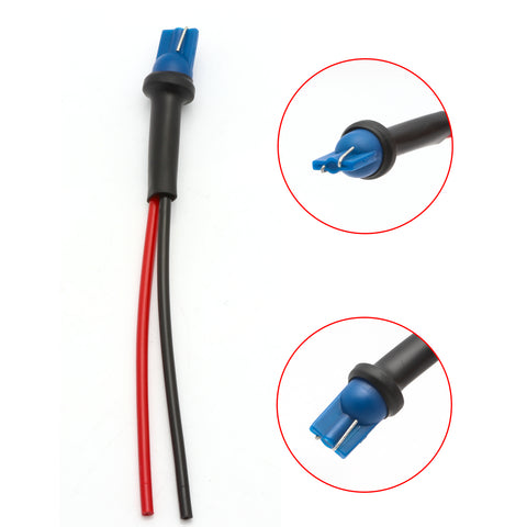 8pcs T10 Male Extension Wiring Harness Retrofit Wiring Harness Kit for Parking Light, Backup Light, Dome, Map Light Plug-n-Play