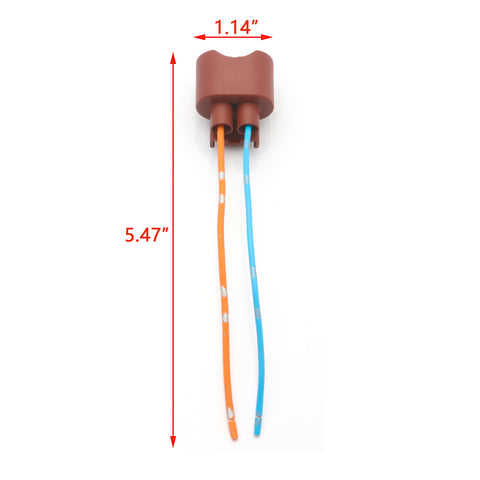 Wire Pigtail Female U 9006 HB4 Two Harness Head Light Plug Socket Bulbs
