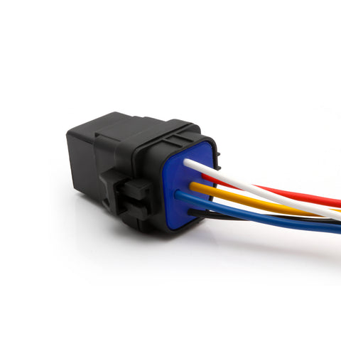 4PC 12V 5-Pin SPDT 30/40 Amp Bosch Style Waterproof Flasher Relay Automotive Marine Harness Socket for Cars Boats