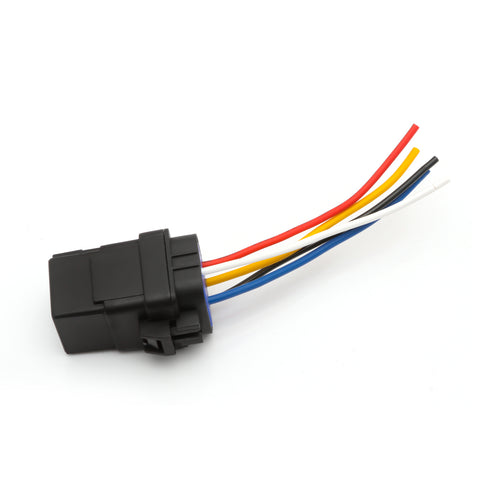4PC 12V 5-Pin SPDT 30/40 Amp Bosch Style Waterproof Flasher Relay Automotive Marine Harness Socket for Cars Boats