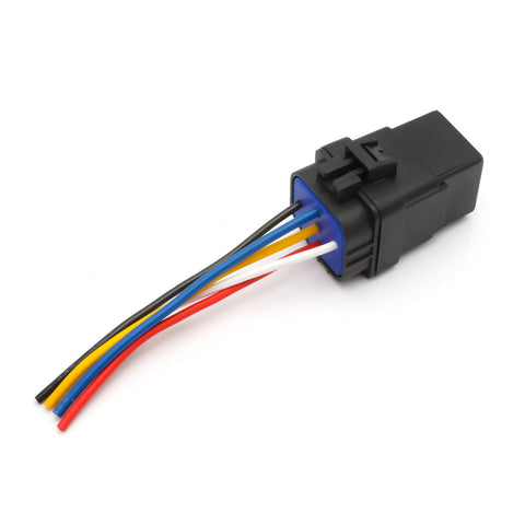 5-Pin SPDT Automotive Relay Switch Wires + Harness Socket Waterproof 30A/40A 12V
