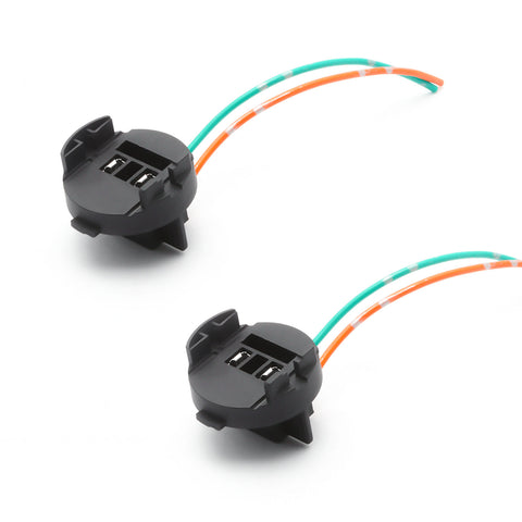 2x H7 Headlight Bulbs Socket Retainer Holder Adapters For Hyundai Elantra Sonata