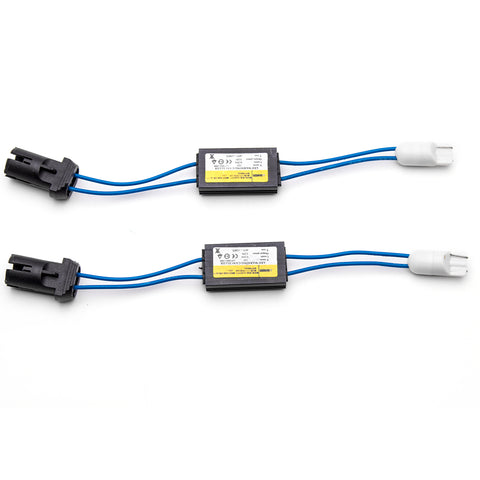 2x T10 194 168 906 2825 LED Bulbs Warning Error Free Decoder Canceller Adapters