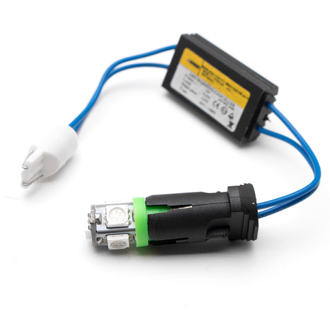 2x T10 194 168 906 2825 LED Bulbs Warning Error Free Decoder Canceller Adapters