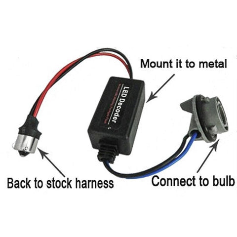 2x New 1156 7506 LED European Car Error Free Load Resistor 1651 1680 Decoder