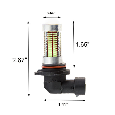 H10 9145 9140 9050 106-SMD CREE LED DRL Fog Lights Driving Bulbs DRL Daytime Running Lamps White/Ice Blue