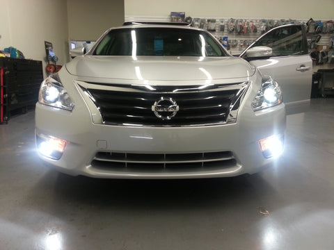 6000K Bright White / 8000K Ice Blue 880 899 Projector Lens Iceberg LED Fog Lamp Driving DRL Light