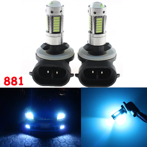 White / Ice Blue 881 862 886 6000K 10000K LED Bulbs for DRL Fog Driving Lights