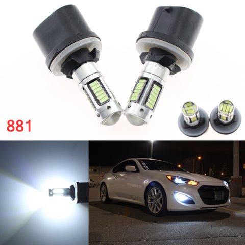 White / Ice Blue 881 862 886 6000K 10000K LED Bulbs for DRL Fog Driving Lights