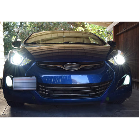 LED Fog Light Bulb White 6000K Upgrade Kit for Hyundai Veloster 2012 2013 2014 2015 2016 2017