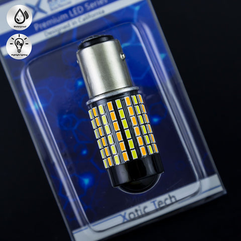 1157 Dual Color White 6000K\ Amber 3000K Switchback LED For Hyundai Kia Nissan Honda Acura Front Turn Signal Bulb Lamps