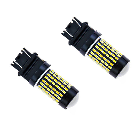 Dual Color White Amber 7443 7444NA 120 SMD Switchback LED Bulbs for Front Turn Signal Lights