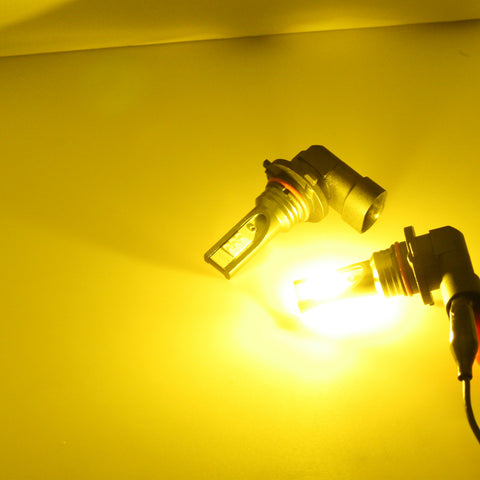 6000K Xenon White\ 3000K Gold Yellow 12-SMD 3030 H11 H9 H8 Cree LED Bulbs for 2006-17 Honda Civic CR-V Fit Fog Light Driving