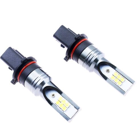 2x 6000K High Power white\ 3000K Gold Yellow P13W 80W High Power CREE LED Bulbs for DRL Daytime Running Fog Light