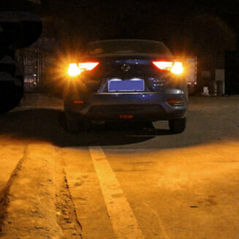 1157 3000K Yellow Amber 30-SMD LED Bulbs for Turn Signal Side Marker Light