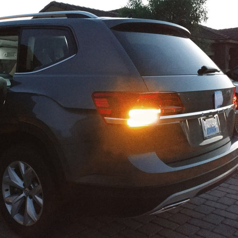 1157 3000K Yellow Amber 30-SMD LED Bulbs for Turn Signal Side Marker Light