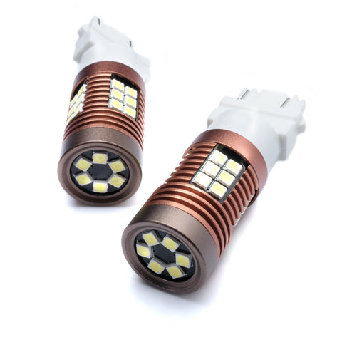 2x 3157 CK SCK 4157 NAK 6000K White LED DRL Front Turn Signal Parking Light Bulb