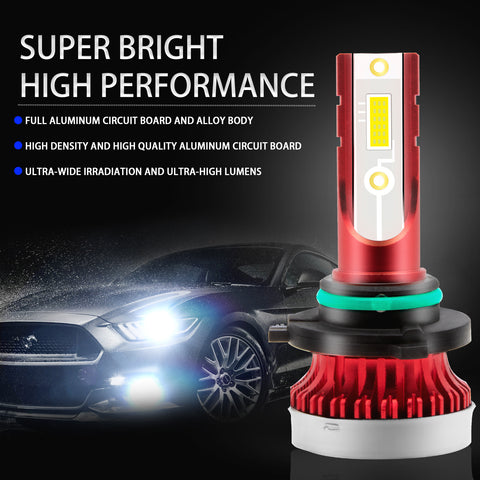9006 HB4 High Power Fog Driving Light 6000K White COB LED Bulbs Lamp 6000LM