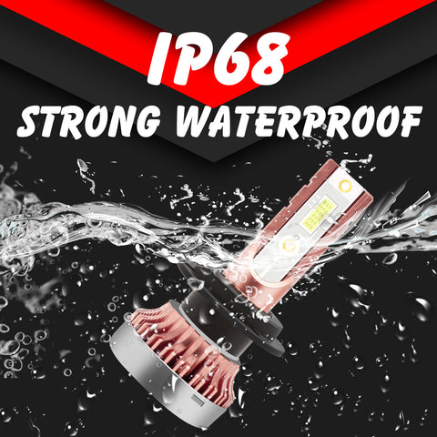 8000K Ice Blue H7 LED COB Headlight Daytime Running Light Bulbs DRL