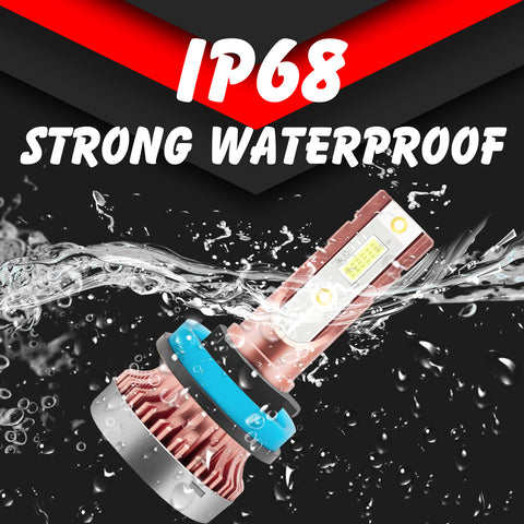 2PCS H8 H9 H11 LED Fog Driving Light Bulb with Super Bright COB LED Chips Replace for Daytime Running Light DRL Fog Light Lamp Bulbs, 8000K Ice Blue