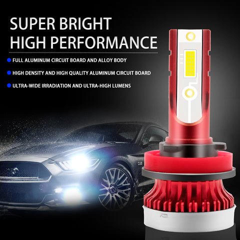 2X 100W COB H11 H16 H8 LED Fog Driving Light 6000K Super Bright Bulb Xenon White