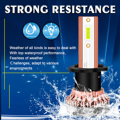 H1 LED Fog Driving Light Bulb with Super Bright COB LED Chips Replace for Daytime Running Light DRL Fog Light Lamp Bulbs, 8000K Ice Blue