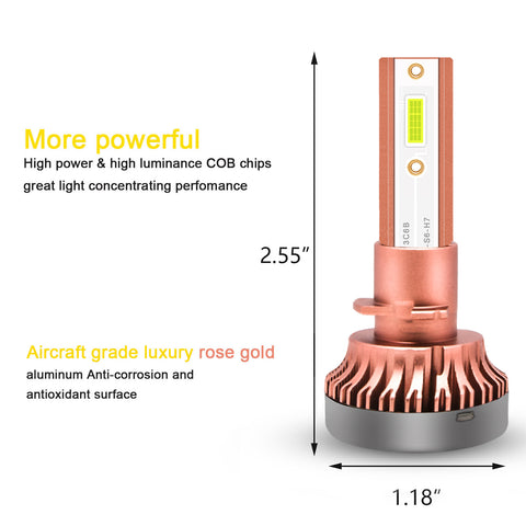 60W 6000LM LED Driving Kit 880 881 893 894 896 899 Fog Light bulb 8000K Ice Blue