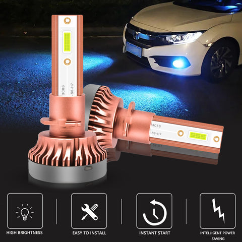 60W 6000LM LED Driving Kit 880 881 893 894 896 899 Fog Light bulb 8000K Ice Blue