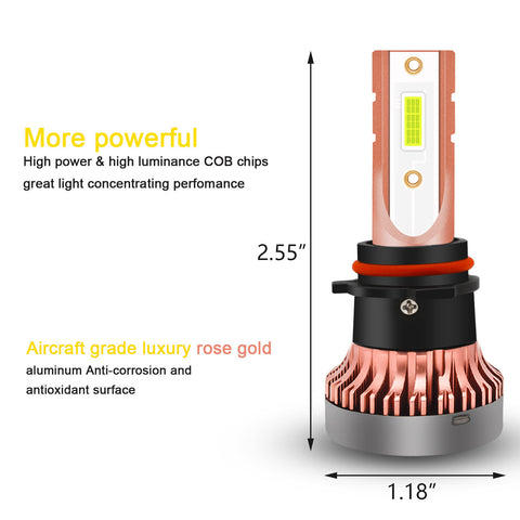 2PCS P13W LED Fog Driving Light Bulb with Super Bright COB LED Chips Replace for Daytime Running Light DRL Fog Light Lamp Bulbs, 8000K Ice blue