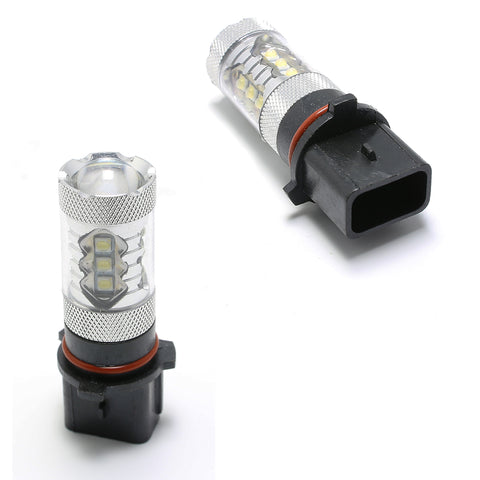 2x Super Bright Ice Blue 10000K P13W CREE LED Bulbs for DRL Daytime Running Fog Driving Lights