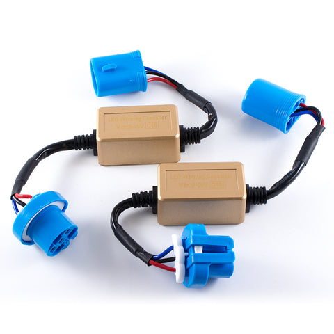 New 2x 9004 9007 HB5 LED Headlight Decoder Canbus Blink Flash Cancellers Error Free For LED Headlights, Fog lights, DRL Bulbs