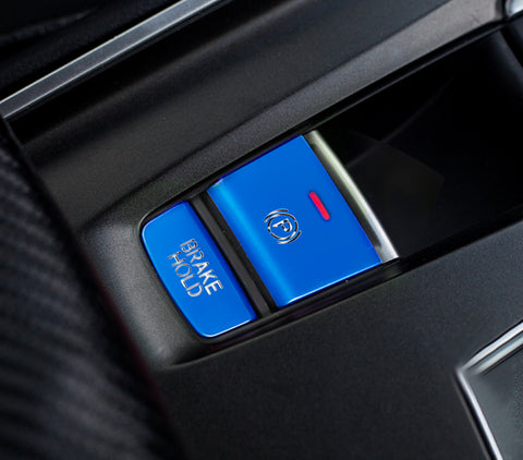 Blue Gear Accessories P Gear Brake Hold Function Button Frame Trims For Honda Accord 2018 2019 2020