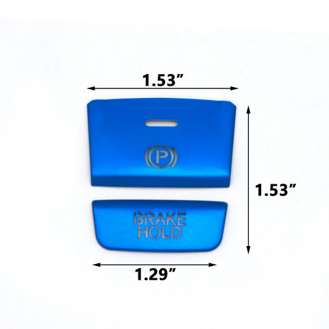 Blue Gear Accessories P Gear Brake Hold Function Button Frame Trims For Honda Accord 2018 2019 2020