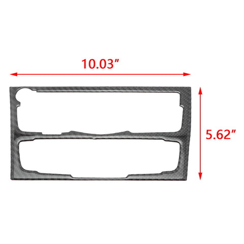 Carbon Fiber Center Console Air Condition CD Panel Frame Cover Trim Sticker For Audi A4 A5 Q5