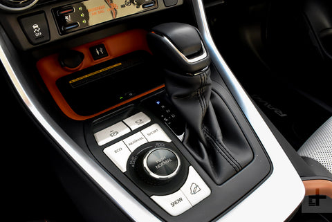 Silver Gear Accessories P Gear Brake Hold Function Button Frame Trims 7 Pieces For Toyota RAV4 2019