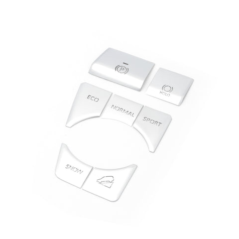 Silver Gear Accessories P Gear Brake Hold Function Button Frame Trims 7 Pieces For Toyota RAV4 2019