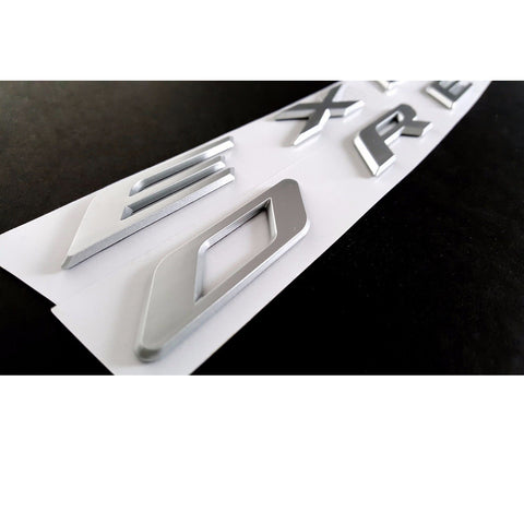 EXPLORER Emblem Decal Sticker Front Hood Rear Trunk Badge For Ford Matte Silver Chrome/Matte Black/Silver