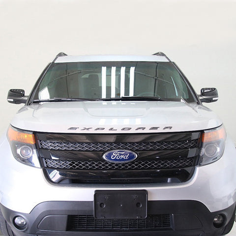 EXPLORER Emblem Decal Sticker Front Hood Rear Trunk Badge For Ford Matte Silver Chrome/Matte Black/Silver