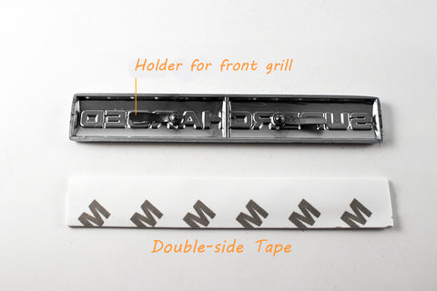 Black / Red / Black Red 3D Metal SUPERCHARGED Emblem Trunk Lid Dash Sticker Fender Badge For Land Rover Range Rover