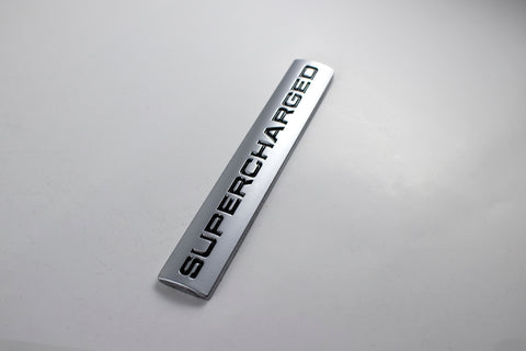 Black / Red / Black Red 3D Metal SUPERCHARGED Emblem Trunk Lid Dash Sticker Fender Badge For Land Rover Range Rover