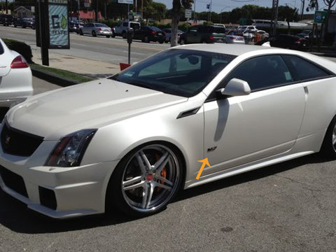 Cadillac V Emblem Decal Sticker Front Hood Rear Trunk Fender Metal Badge SLS CTS