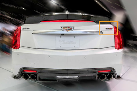 Cadillac V Emblem Decal Sticker Front Hood Rear Trunk Fender Metal Badge SLS CTS