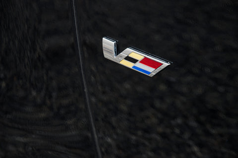 Cadillac V Emblem Decal Sticker Front Hood Rear Trunk Fender Metal Badge SLS CTS