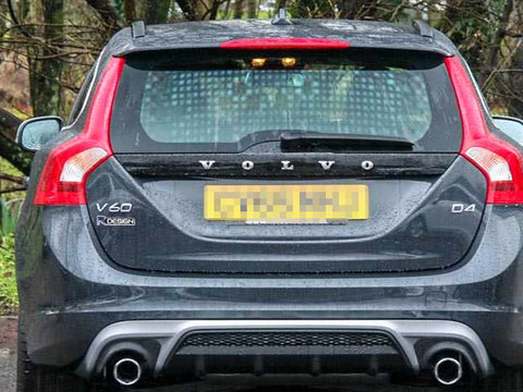 Silver/Black Metal R-Design Letter Emblem Trunk Lid Side Fender Decal Badge for Volvo